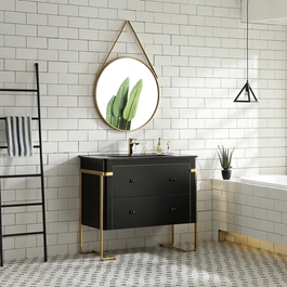 BADRUMSSKÅP BATHLIFE JUBEL 1000 SVART