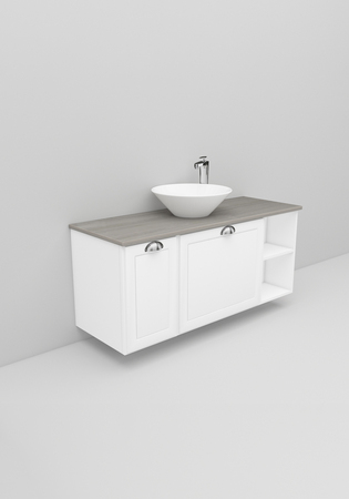 Noro Flexline Tvättställsskåp 195.3 1200 Mm Vit Matt Fasad Ram