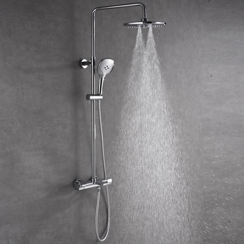 TAKDUSCHSET BATHLIFE VÄLLA KROM MED BADKARSBLANDARE
