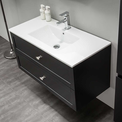 BADRUMSSKÅP BATHLIFE SALIG 1000 MM SVART