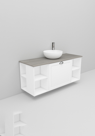 Noro Flexline Tvättställsskåp 213.3 1200 Mm Vit Matt Fasad Ram