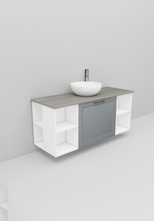 Noro Flexline Tvättställsskåp 213.4 1200 Mm Grå Matt Ram