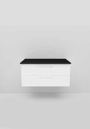 Bänkskiva Noro Relounge 800 Svart Högtryckslaminat