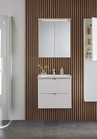 Badrumsskåp Hafa Shape Vitblank 600 M Tvättställ