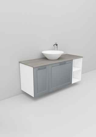 Noro Flexline Tvättställsskåp 195.4 1200 Mm Grå Matt Ram