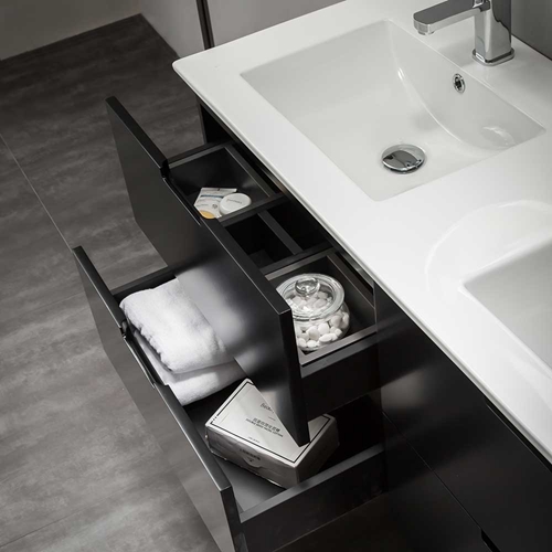 MÖBELPAKET  BATHLIFE GLÄDJE 1200 MED SPEGEL SVART