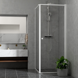 DUSCHHÖRN BATHLIFE PROFIL RAK VÄGG + RAK DÖRR 100X100 CM