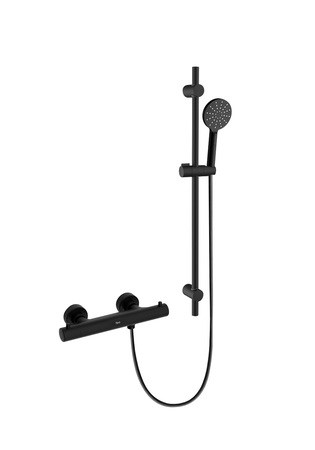 Duschset Hafa Ritual Med Duschblandare Fine Svart Matt Cc150