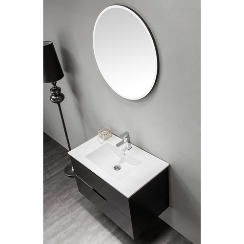MÖBELPAKET  BATHLIFE GLÄDJE 800 MED SPEGEL SVART