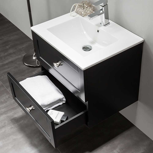 MÖBELPAKET  BATHLIFE SALIG 600 MED SPEGEL SVART