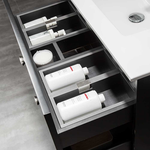 BADRUMSSKÅP BATHLIFE SALIG 800 MM SVART