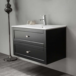 BADRUMSSKÅP BATHLIFE SALIG 800 MM SVART