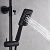 TAKDUSCHSET BATHLIFE VÄLLA MATTSVART MED BADKARSBLANDARE