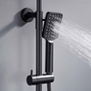 TAKDUSCHSET BATHLIFE KASKAD SVART CC150 MED 225X225 DUSCHHUVUD