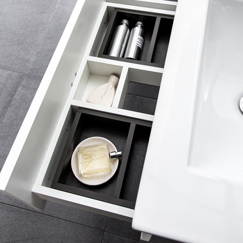 BADRUMSSKÅP BATHLIFE SALIG 1200 VIT MED TVÄTTSTÄLL