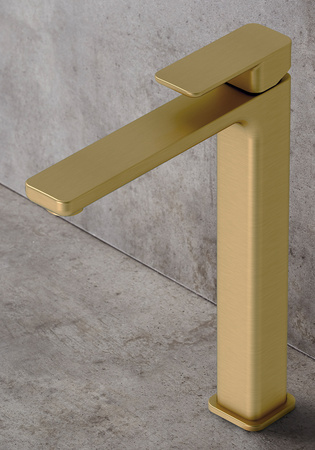 Tvättställsblandare Hafa Smooth Hög Mässing