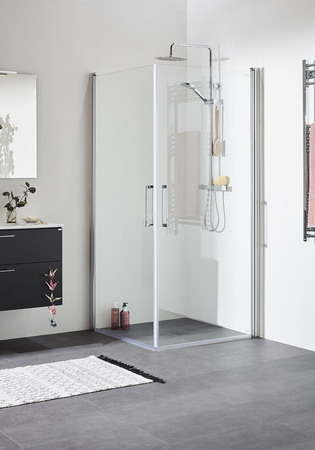 Duschhörn Noro Fix Trend C 80X90 Klarglas