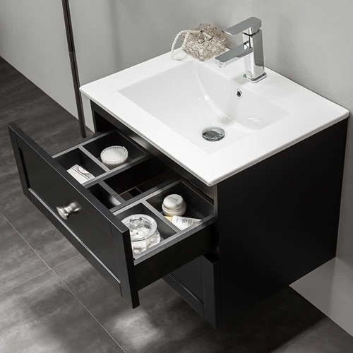 MÖBELPAKET  BATHLIFE SALIG 600 MED SPEGEL SVART