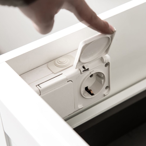 BADRUMSSKÅP BATHLIFE SALIG 1200 VIT MED TVÄTTSTÄLL