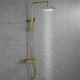 TAKDUSCHSET BATHLIFE VÄLLA MÄSSING MED BADKARSBLANDARE