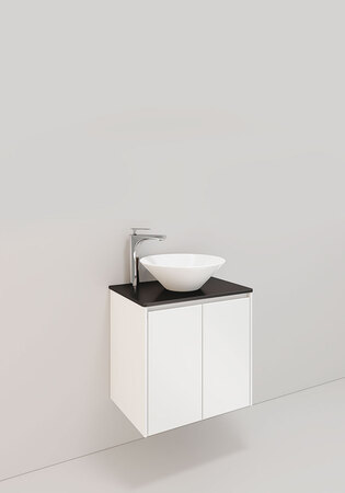 Badrumsskåp Noro Lc 19 600C Vit  H600, 2 Dörrar, Loop Porslin