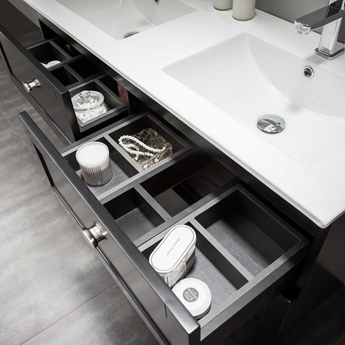 BADRUMSSKÅP BATHLIFE SALIG 1200 MM SVART