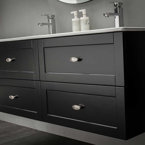BADRUMSSKÅP BATHLIFE SALIG 1200 MM SVART
