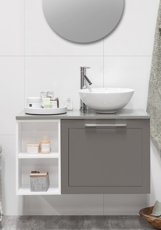 Flexline Tvättställsskåp Modell 113.4 900H Grå Matt Ram