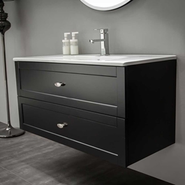 BADRUMSSKÅP BATHLIFE SALIG 1000 MM SVART