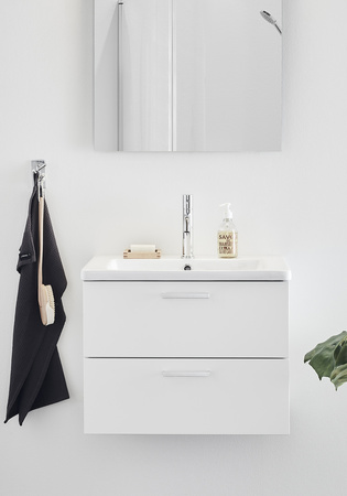 Badrumsskåp Hafa Stay Vit O Handtag Shape 600Mm Vit