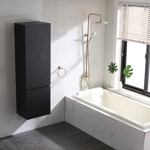 SIDOSKÅP BATHLIFE LÄTTSAM SVART EK