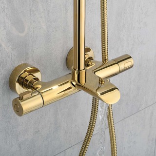 Takduschset Brusa Tapp Mässing Cc150 Med Ø240 Duschhuvud