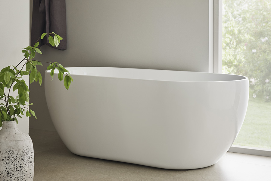 Fristående badkar Hafa Stay vitt