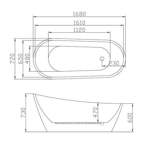 BADKAR IDEAL DESIGN FRISTÅENDE