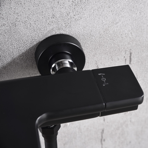 TAKDUSCHSET BATHLIFE STIMMA TAPP SVART CC150 MED Ø240 DUSCHHUVUD