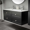 BADRUMSSKÅP BATHLIFE SALIG 1200 MM SVART
