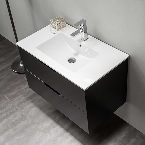 MÖBELPAKET  BATHLIFE GLÄDJE 800 MED SPEGEL SVART