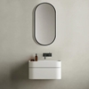 SPEGEL BATHLIFE NÖJA 400 OVAL SVART RAM