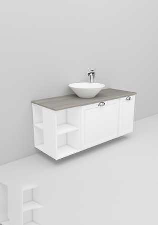 Noro Flexline Tvättställsskåp 203.3 1200 Mm Vit Matt Fasad Ram