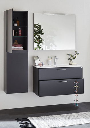 Badrumsskåp Noro City Antracit 900