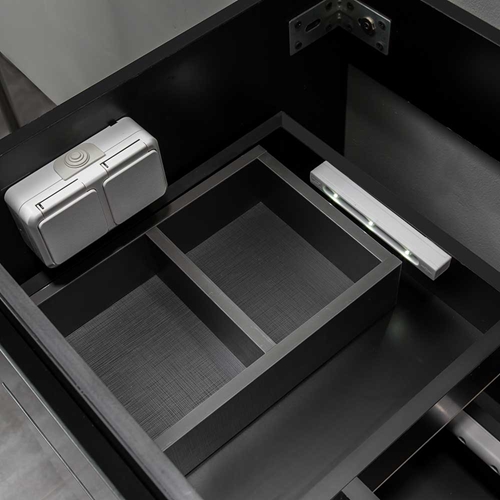 BADRUMSSKÅP BATHLIFE SALIG 1200 MM SVART