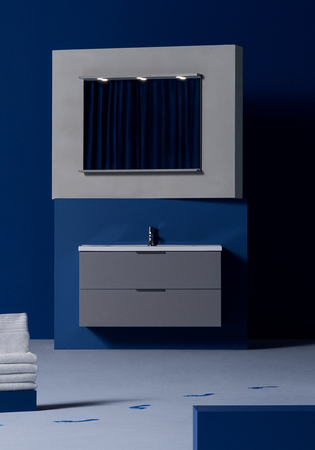 Badrumsskåp Hafa Shape Grå 1000