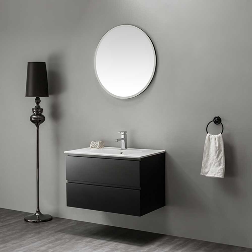 SPEGEL BATHLIFE ROA 700 MM SVART