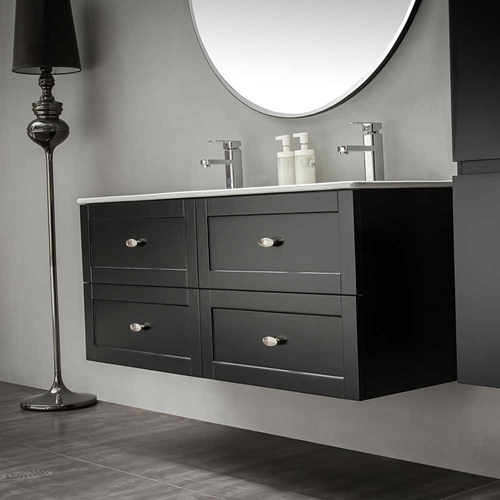 BADRUMSSKÅP BATHLIFE SALIG 1200 MM SVART