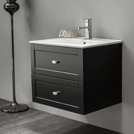 BADRUMSSKÅP BATHLIFE SALIG 600 MM SVART