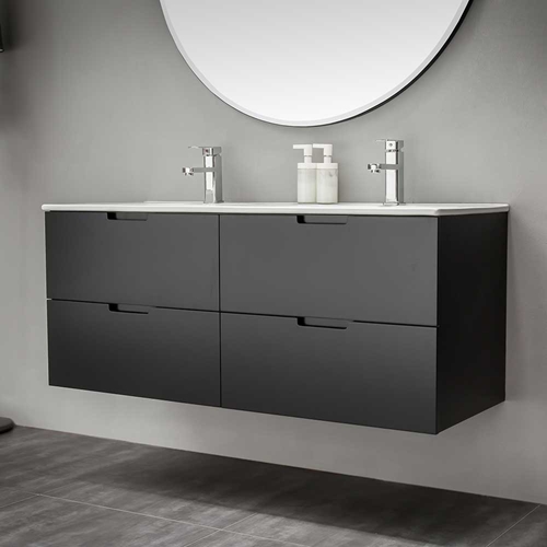MÖBELPAKET  BATHLIFE GLÄDJE 1200 MED SPEGEL SVART