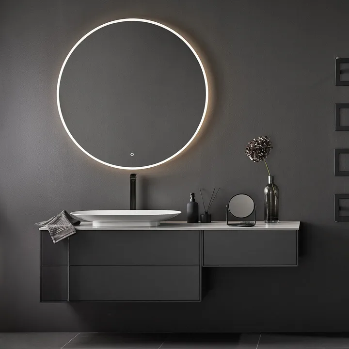 Badrumsmöbel Hafa Edge 1600 antracit