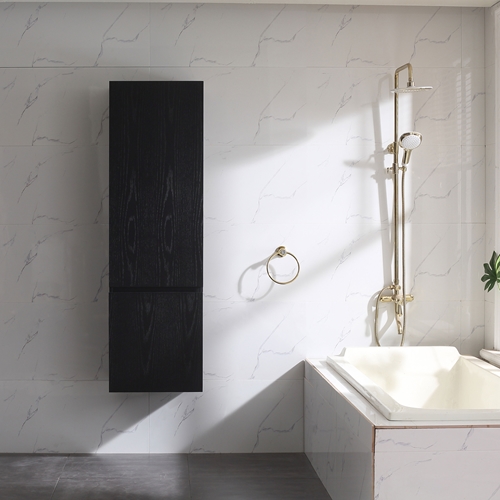 SIDOSKÅP BATHLIFE LÄTTSAM SVART EK