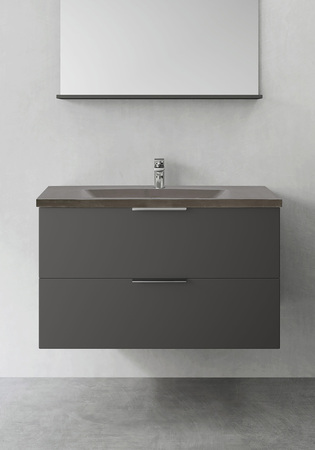 Badrumsskåp Hafa Shape Antracit 900 M Tvättställ Betong