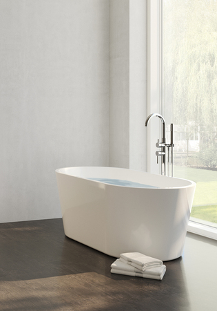 Badkarsblandare Sand Golvmodell Krom